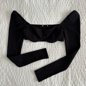 Princess Polly Becca Long Sleeve Crop Top